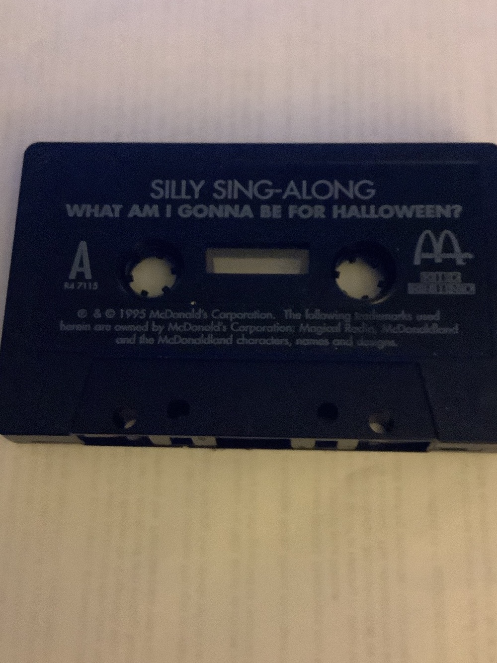 McDonald's Black 'Silly Sing-Along Aba Daba Honeymoon' Cassette Tape